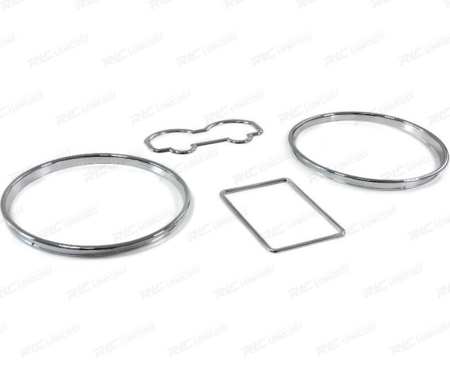 AROS CUADRO DE INSTRUMENTOS PARA VOLKSWAGEN VW GOLF 4 95-06 BORA 98-05 CROMO