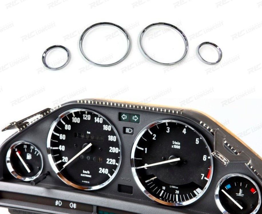 AROS CROMO CUADRO INSTRUMENTOS PARA BMW E30 LOOK M3