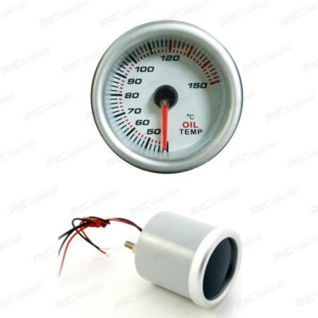 RELOJ TEMPERATURA ACEITE FONDO BLANCO ILUMINADO