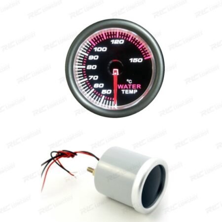 RELOJ TEMPERATURA AGUA FONDO NEGRO ILUMINADO