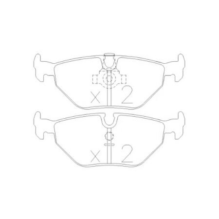 Pastillas de freno GT2I Club delantero SUBARU Impreza 2.0 Turbo GT 4WD 06.98 - 12.00