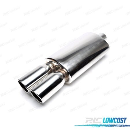 ESCAPE UNIVERSAL ACERO INOX DOBLE SALIDA