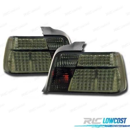 PILOTOS BMW E36 90-99 LED FONDO CROMO AHUMADO