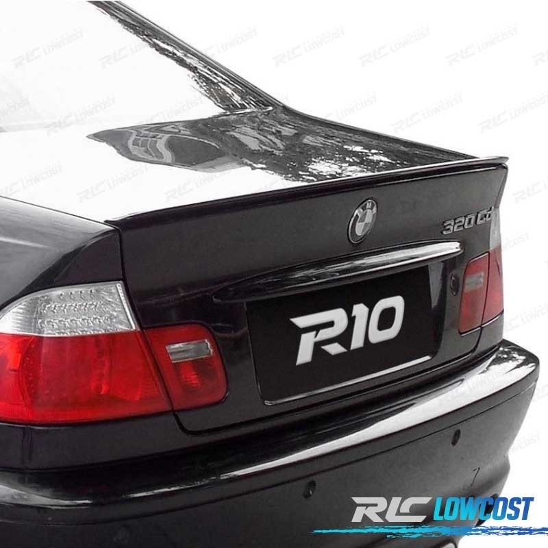 ALERON PESTAÑA BMW E46 SEDAN 98-05 LOOK M NEGRO BRILLO - Imagen 4