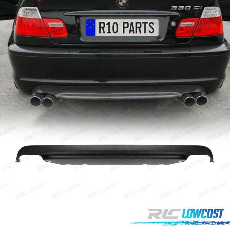 DIFUSOR BMW E46 LOOK M M3 SALIDAS DOBLES