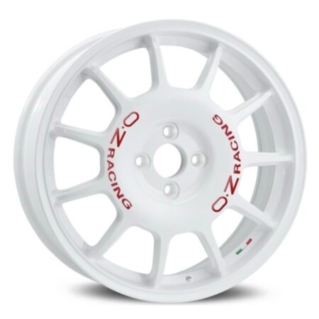 Llantas OZ RACING LEGGENDA White/red