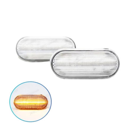 INTERMITENTES LATERALES LED BAR CROMADO