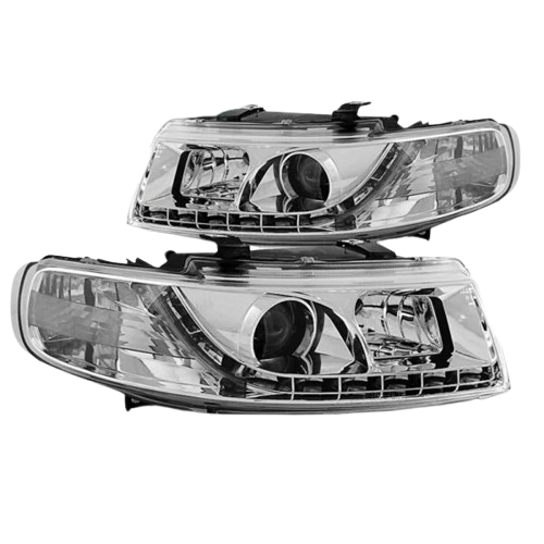 FAROS SEAT LEON TOLEDO 1M 99-05 LUZ DIURNA FONDO CROMO