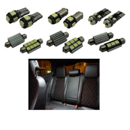 KIT 13 BOMBILLAS LED INTERIOR PARA SEAT LEON MK1 1 M 1M1 HATCHBACK 99-06