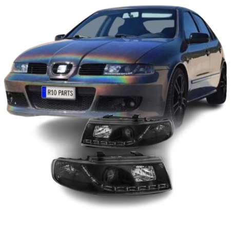 FAROS SEAT LEON 1M LUZ DIURNA FONDO NEGRO 99-05