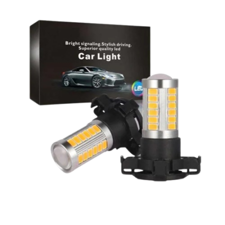 KIT DE INTERMITENTES LED PY24W BLANCOS 33 SMD