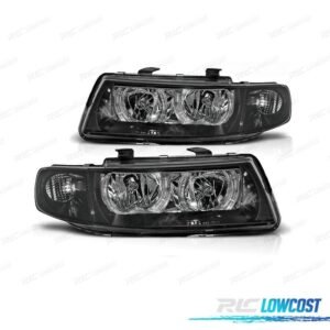 FAROS SEAT LEON TOLEDO 99-05 OJOS ANGEL FONDO NEGRO