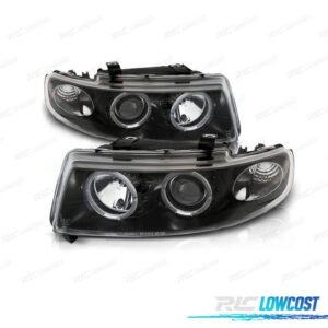 FAROS SEAT LEON TOLEDO 1M OJOS ANGEL 99-05 FONDO NEGRO