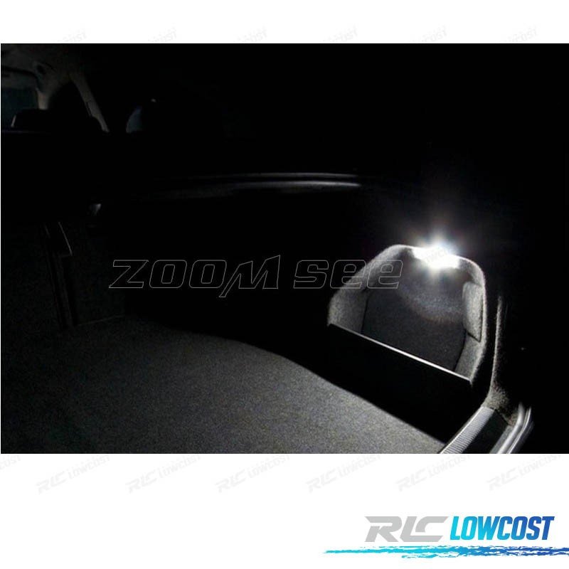 KIT 13 BOMBILLAS LED INTERIOR PARA SEAT LEON MK1 1 M 1M1 HATCHBACK 99-06 - Imagen 2