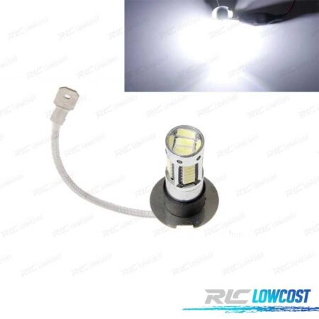 KIT BOMBILLAS LED ANTINIEBLAS H3 60 WATIOS CANBUS 30 SMD 6000 K