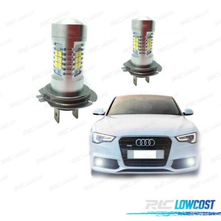 KIT BOMBILLAS LED ANTINIEBLAS H7 60 WATIOS CANBUS