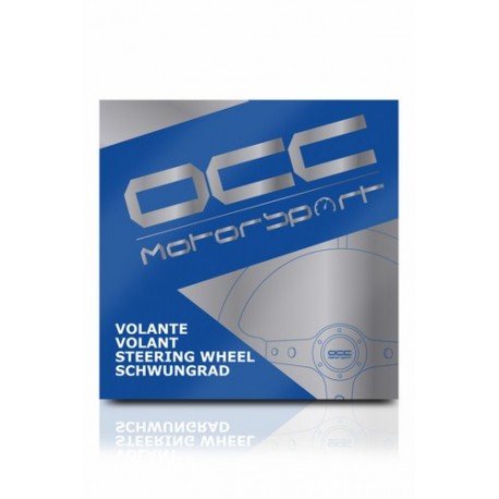 Volante modelo Track piel lisa negro/amarillo/plata (OCC Sport) - Imagen 2