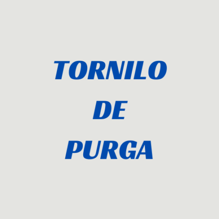Tornillo de Purga